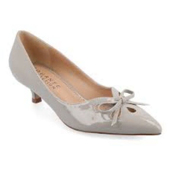 Cut-Out 11 Bow Kitten Heel Pump - Picture 1 of 10